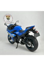 Suzuki GSX250R 1:12 Sesli Işıklı Diecast Motosiklet Modeli - Mavi - Görsel 3