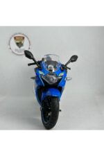 Suzuki GSX250R 1:12 Sesli Işıklı Diecast Motosiklet Modeli - Mavi - Görsel 6