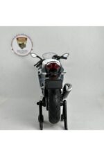 Kawasaki Ninja 400 1:12 Sesli Işıklı Diecast Motosiklet Modeli - Gri Beyaz - Görsel 4