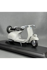 Vespa 150 VL 1T 1:18 Diecast Scooter Modeli - Gri - Görsel 2