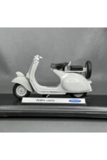 Vespa 150 VL 1T 1:18 Diecast Scooter Modeli - Gri - Görsel 5