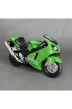 Kawasaki Ninja ZX-12R 2001 1:18 Diecast Motosiklet Modeli - Yeşil