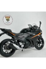 Suzuki GSX250R 1:12 Sesli Işıklı Diecast Motosiklet Modeli - Siyah Turuncu - Görsel 3