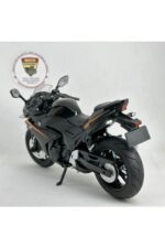 Suzuki GSX250R 1:12 Sesli Işıklı Diecast Motosiklet Modeli - Siyah Turuncu - Görsel 4