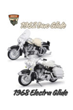 1:18 Harley Davidson 1962 Duo Glide 1968 Electra Glide 2'li Set