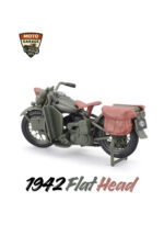 Maisto 1:18 Harley-Davidson Klasik İkili Set - 1948 Panhead & 1942 Flathead Military Koleksiyonluk - Görsel 4