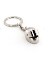 Mini Kask Gümüş Renk Metal Anahtarlık & Charm | Motorcu Hediyelik - Görsel 2