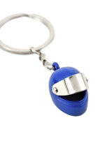 Motosiklet/Motor Kaskı Mavi Renk Metal Anahtarlık & Charm