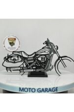 Harley Dyna Low Rider Masa Dekoru – Motor Tutkunlarına Özel Motosiklet Silüeti - Görsel 5