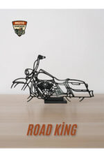 Harley Road King Masa Dekoru – Klasik Cruiser Motor Figürü/Silüeti