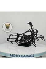Harley Road King Masa Dekoru – Klasik Cruiser Motor Figürü/Silüeti - Görsel 5