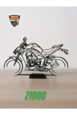 Kawasaki Z1000 Masa Dekoru – Naked Motor Figürü - Motosiklet Silüeti