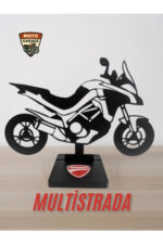 Ducati Multistrada Siluet Masa Dekoru – Touring Motor Figürü