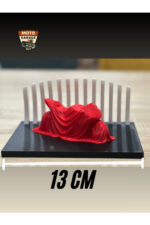 Kırmızı Örtülü Motor Figürü - Moto Garage Özel Seri Dekor - Görsel 2