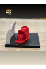 Kırmızı Örtülü Motor Figürü - Moto Garage Özel Seri Dekor - Görsel 4