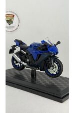 Yamaha YZF-R1 Yarış Mavisi 1:18 Ölçek Orijinal Lisanslı Diecast Model Motosiklet