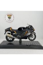 Suzuki Hayabusa GSX-1300R Siyah Gold 1:18 Ölçek Diecast Model Motosiklet - Görsel 2