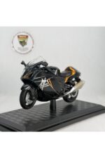 Suzuki Hayabusa GSX-1300R Siyah Gold 1:18 Ölçek Diecast Model Motosiklet - Görsel 6