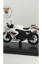 Suzuki GSX-R1000R Beyaz 1:18 Ölçek Diecast Model Motosiklet - Görsel 5