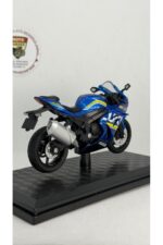 Suzuki GSX-R1000R MotoGP Edition Mavi 1:18 Ölçek Diecast Model Motosiklet - Görsel 3