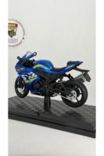 Suzuki GSX-R1000R MotoGP Edition Mavi 1:18 Ölçek Diecast Model Motosiklet - Görsel 4