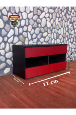 1/18 Ölçek Mini 6 Çekmeceli Tekerlekli Garaj Dolabı - Diorama Aksesuarı - Görsel 2