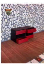 1/18 Ölçek Mini 6 Çekmeceli Tekerlekli Garaj Dolabı - Diorama Aksesuarı - Görsel 6