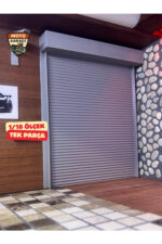1/24 ve 1/18 Uyumlu Gri Garaj Kapısı Paneli - Diorama Dış Cephe Aksesuarı
